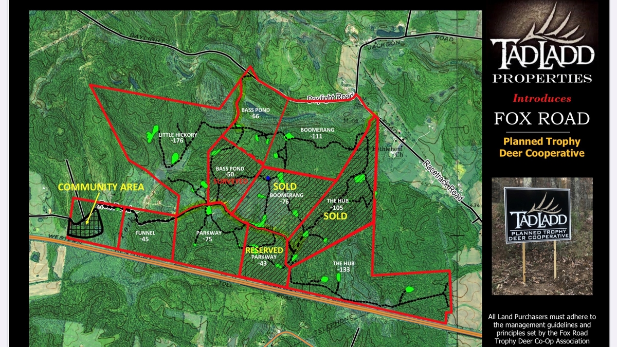 Fox Road - Tad Ladd Custom Whitetail Hunting Community